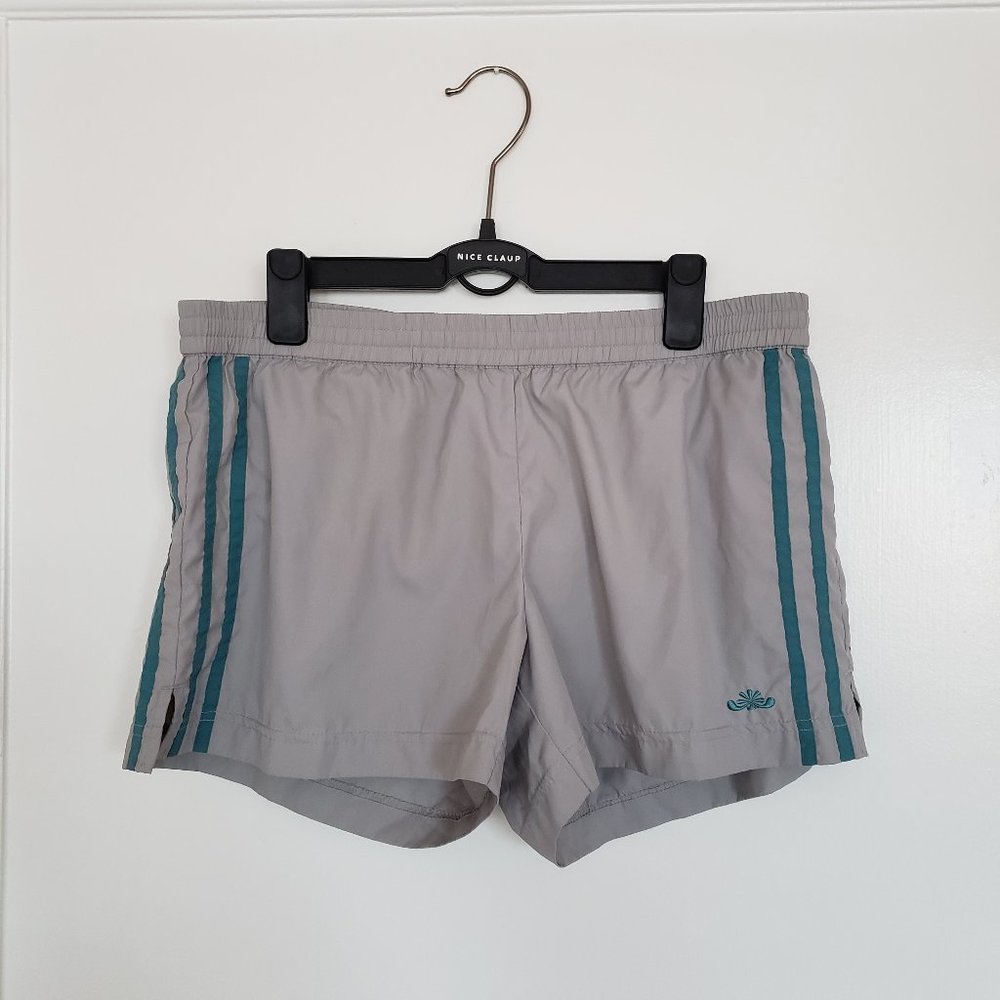 Old Navy Lined Athletic Running Shorts Gray Striped M